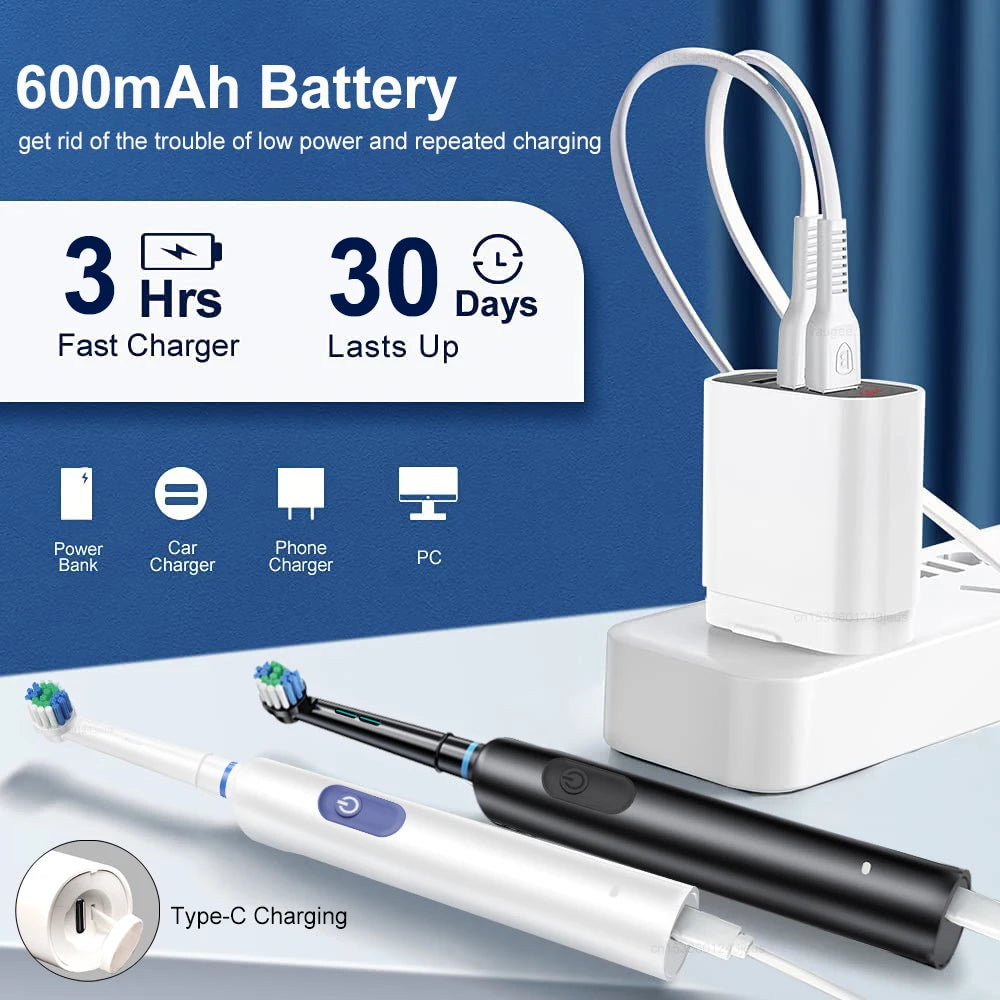Electric Ultrasonic Toothbrush