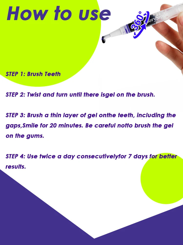 Purple Teeth Whitening Pen
